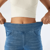 PANTS WITH COMFORTABLE ELASTIC WAISTBAND